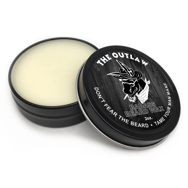 Badass Beard Care The Outlaw Beard Wax WAX Dark Slate Gray BABC