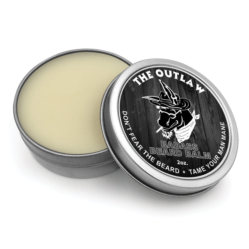 Badass Beard Care The Outlaw Beard Balm BALM Light Gray BABC
