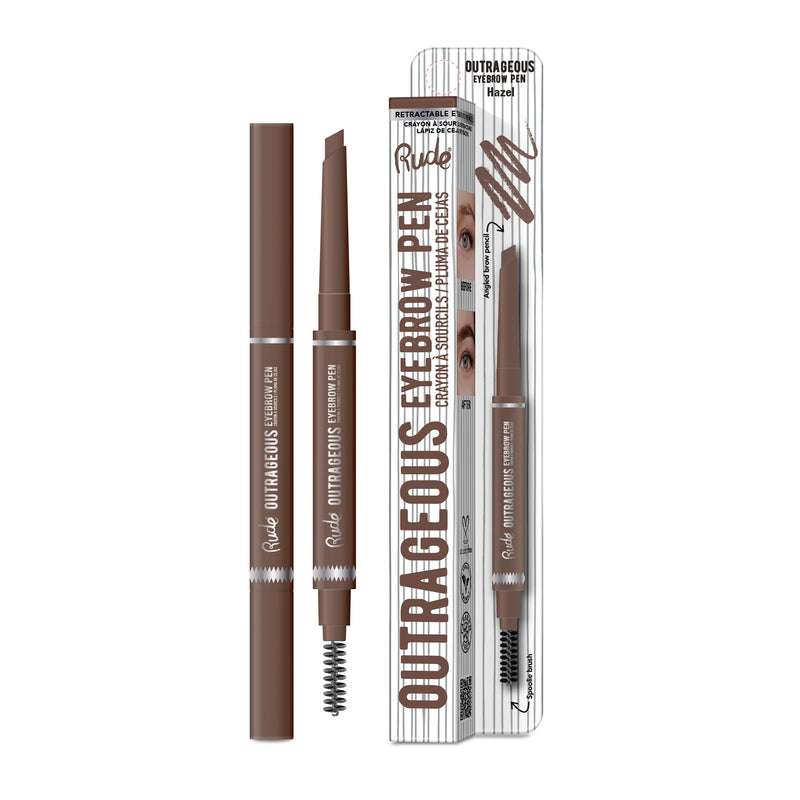 Rude Cosmetics Outrageous Eyebrow Pen Eyebrows Dim Gray Hazel