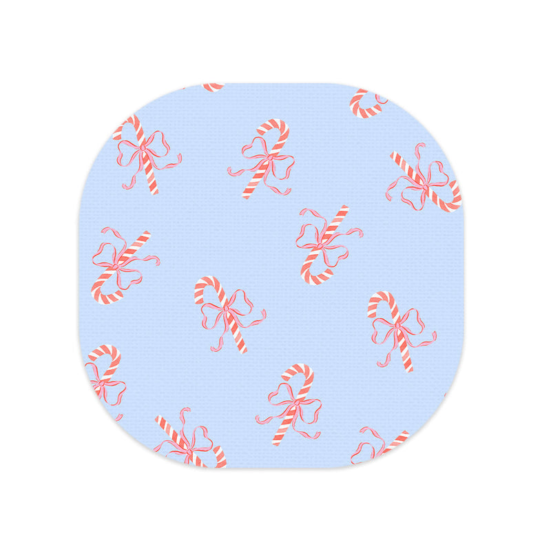 Peelz Candy Cane Lane Overpatch Tape - Pump Peelz Patch Medical Tape Powder Blue 12-Pack (Set of 12 Patches),4-Pack (Set of 4 Patches),1-Single (One Patch)