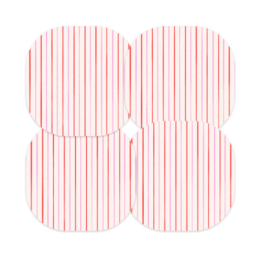 Peelz Peppermint Stripes Overpatch Tape - Pump Peelz Patch Medical Tape Misty Rose 12-Pack (Set of 12 Patches),4-Pack (Set of 4 Patches),1-Single (One Patch)