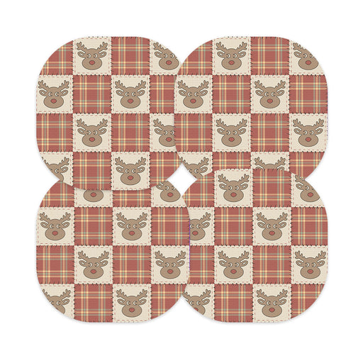 Peelz Rustic Reindeer Overpatch Tape - Pump Peelz Patch Medical Tape Rosy Brown 12-Pack (Set of 12 Patches),4-Pack (Set of 4 Patches),1-Single (One Patch)