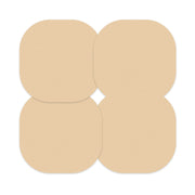 Peelz Solid Color Yolk Overpatch Tape - Pump Peelz Patch Medical Tape Wheat 12-Pack (Set of 12 Patches),4-Pack (Set of 4 Patches)