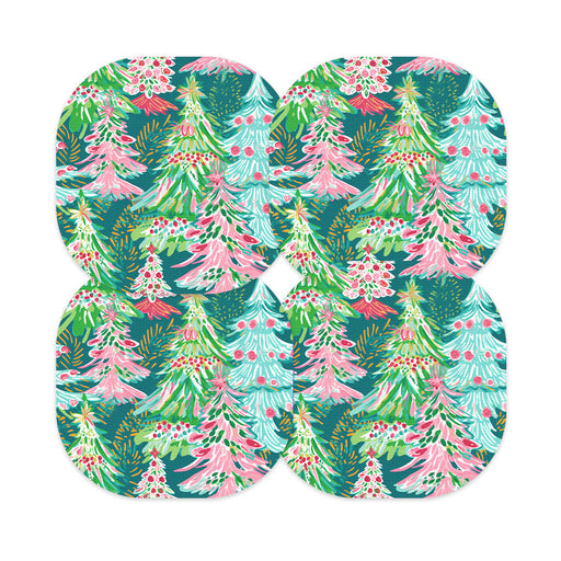 Peelz Festive Forest Overpatch Tape - Pump Peelz Patch Medical Tape White Smoke 12-Pack (Set of 12 Patches),4-Pack (Set of 4 Patches),1-Single (One Patch)