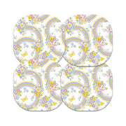 Peelz Rainbow Blooms Overpatch Tape - Pump Peelz Patch Medical Tape White Smoke 12-Pack (Set of 12 Patches),4-Pack (Set of 4 Patches),1-Single (One Patch)