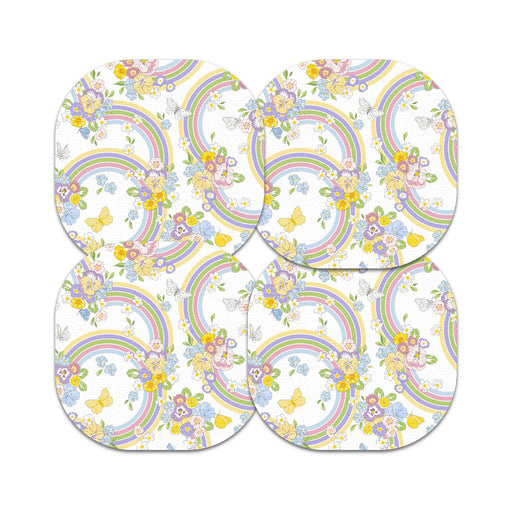 Peelz Rainbow Blooms Overpatch Tape - Pump Peelz Patch Medical Tape White Smoke 12-Pack (Set of 12 Patches),4-Pack (Set of 4 Patches),1-Single (One Patch)