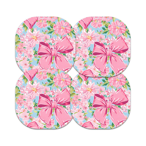 Peelz Blossom Bows Overpatch Tape - Pump Peelz Patch Medical Tape White Smoke 12-Pack (Set of 12 Patches),4-Pack (Set of 4 Patches),1-Single (One Patch)
