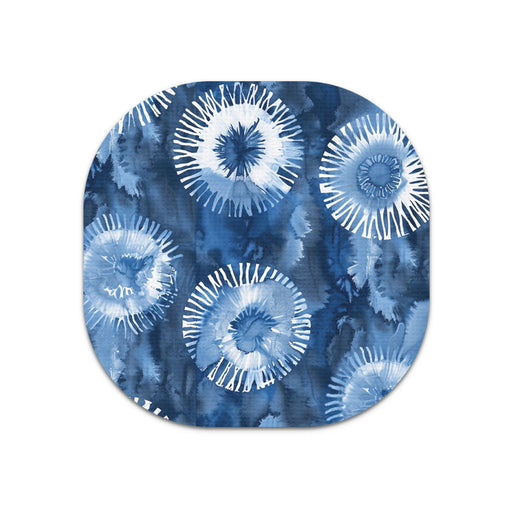 Peelz Monochrome Blue Tie Dye Overpatch Tape Patch Medical Tape White Smoke 12-Pack (Set of 12 Patches),4-Pack (Set of 4 Patches),1-Single (One Patch)