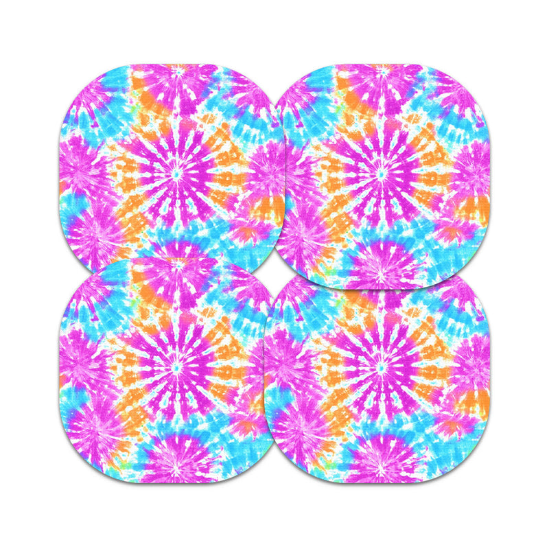 Peelz Neon Tie Dye Overpatch Tape Patch Medical Tape White Smoke 12-Pack (Set of 12 Patches),4-Pack (Set of 4 Patches),1-Single (One Patch)