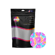 Peelz Neon Tie Dye Overpatch Tape Patch Medical Tape White Smoke 12-Pack (Set of 12 Patches),4-Pack (Set of 4 Patches),1-Single (One Patch)
