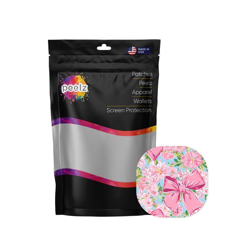 Peelz Blossom Bows Overpatch Tape - Pump Peelz Patch Medical Tape White Smoke 12-Pack (Set of 12 Patches),4-Pack (Set of 4 Patches),1-Single (One Patch)