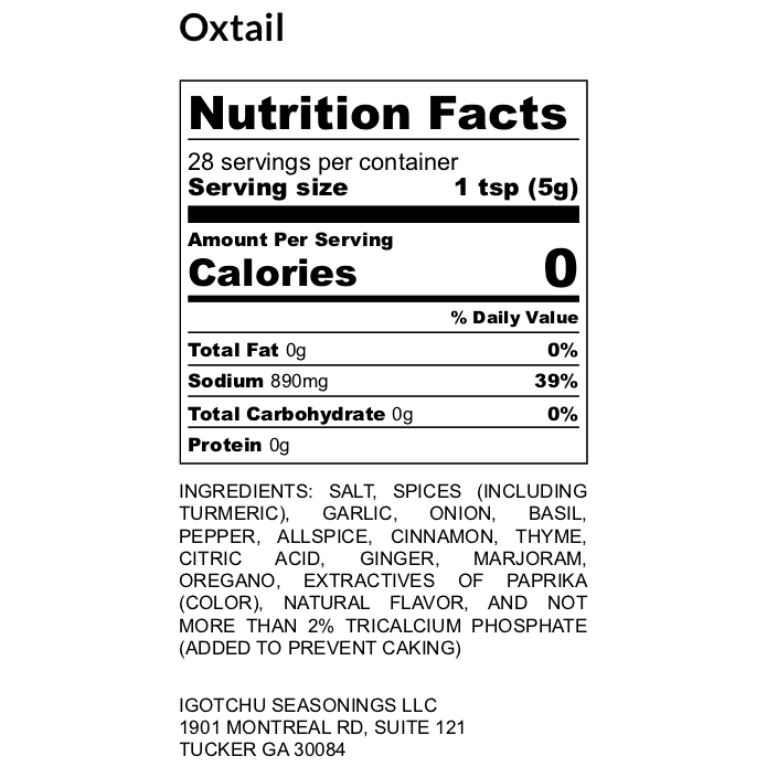 Igotchu Oxtail seasoning