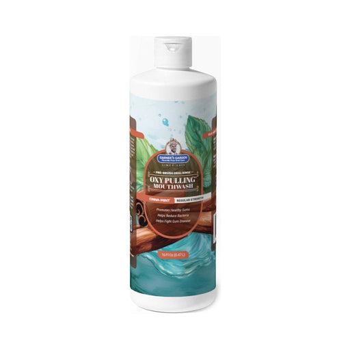 Garner's Garden Oxy Pulling Mouthwash | Activated Charcoal | H2O2 Oxy Pulling White Smoke Cinna-Mint / Normal / 16 oz (Recommended),Cinna-Mint / Normal / Double Pack 2 x 16 oz