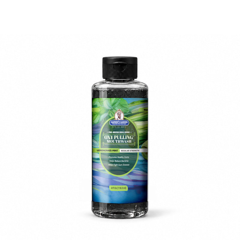Garner's Garden Oxy Pulling | H2O2 & Charcoal | Pre-Brush Rinse Oxy Pulling White Smoke Peppermint / Normal / 2 oz (travel),Peppermint / Normal / 4 oz (try me),Peppermint / Normal / 16 oz (Recommended),Peppermint / Normal / Double Pack 2 x 16 oz,Peppermint / Reduced/Sensitive Formula / 4 oz (try me),Peppermint / Reduced/Sensitive Formula / 1