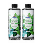 Garner's Garden Oxy Pulling | H2O2 & Charcoal | Pre-Brush Rinse Oxy Pulling White Smoke Peppermint / Reduced/Sensitive Formula / Double Pack 2 x 16 oz