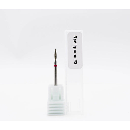 Red Iguana LLC Diamond Nail Bit Flame #2 - 1.4mm (Small Diamond) Nail Bit White Smoke