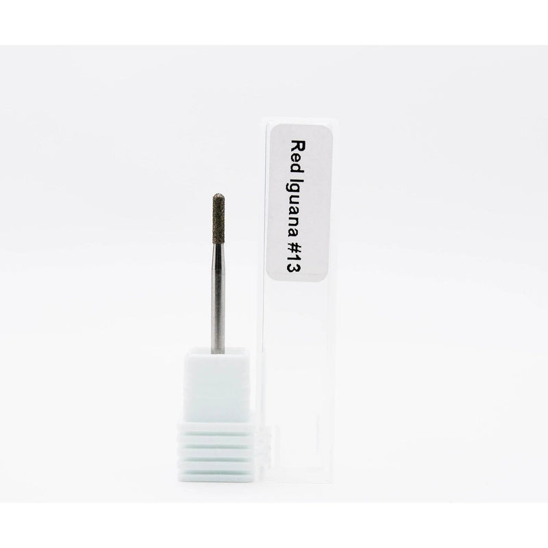 Red Iguana LLC Diamond Nail Bit Cylinder #13 - 2.1mm Nail Bit White Smoke