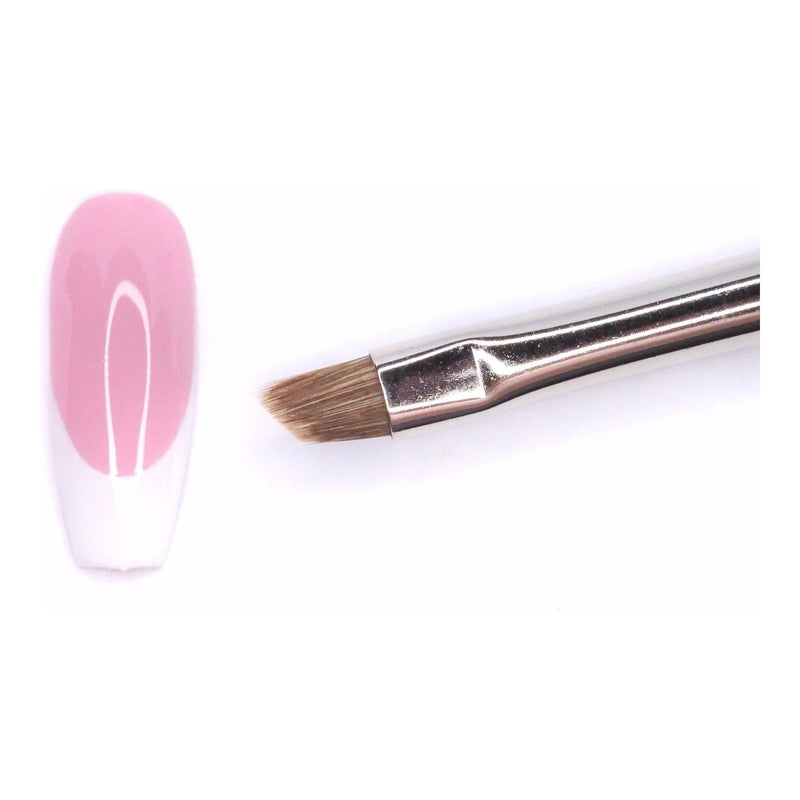 Red Iguana LLC Angled Nail Art Brush Nail Art Brush White Smoke