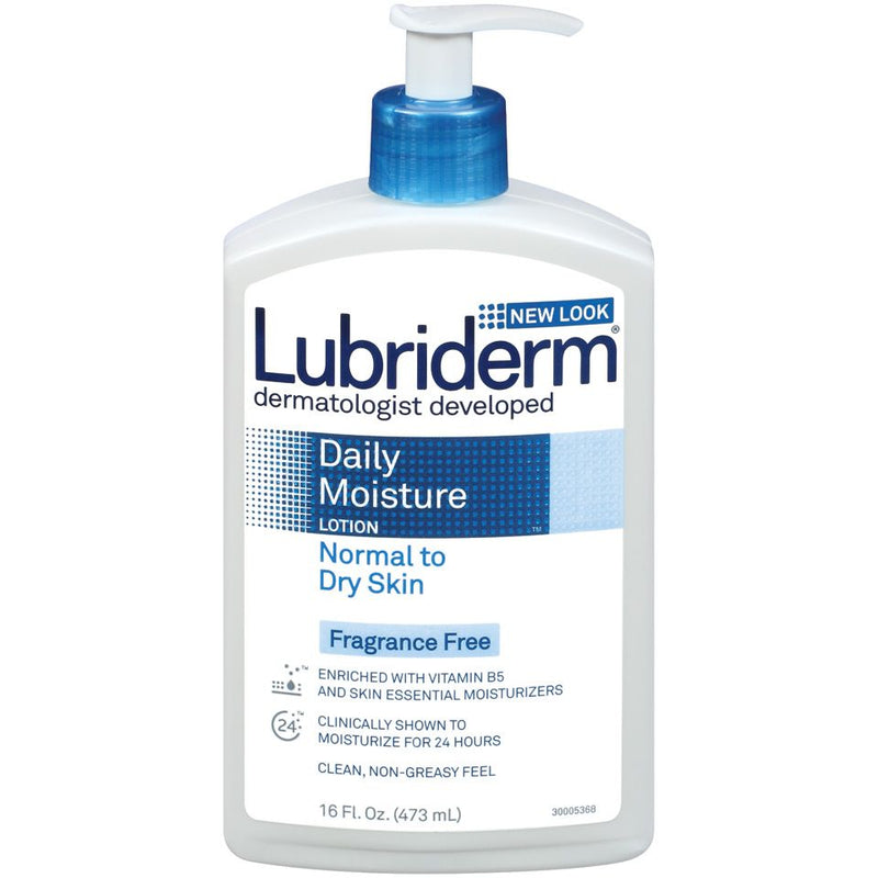 Lubriderm Lubriderm Daily Moisture Hydrating Fragrance-Free Body Lotion - 16 fl oz Pump Lotion & Moisturizer White Smoke