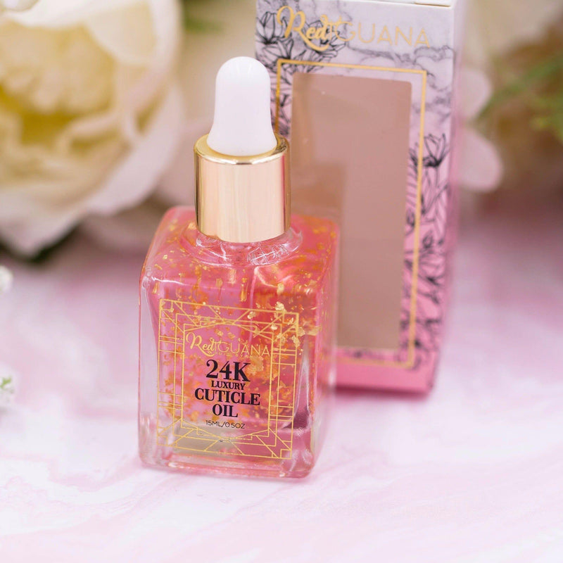 Red Iguana LLC Luxury 24K Cuticle Oil Nail Prep Lavender Blush