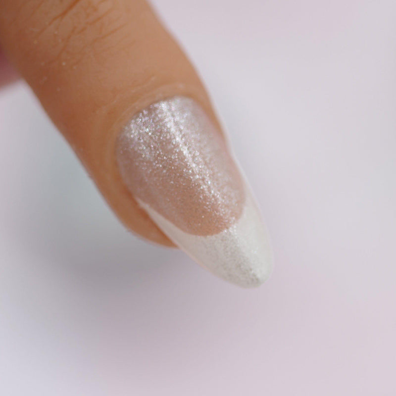 Red Iguana LLC Bridal Pearls French Gel Paint Nail Art Thistle