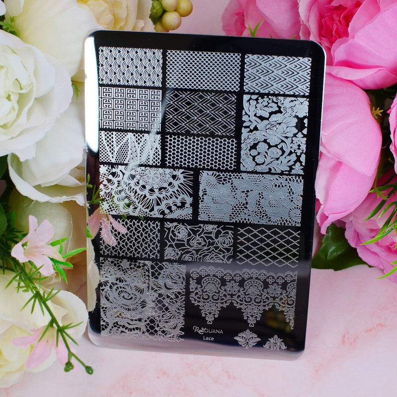 Red Iguana LLC Lace Stamping Plate Stamping Thistle