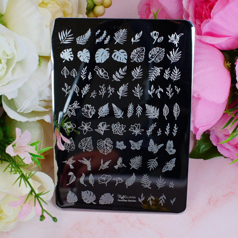 Red Iguana LLC Paradise Garden Stamping Plate Stamping Black