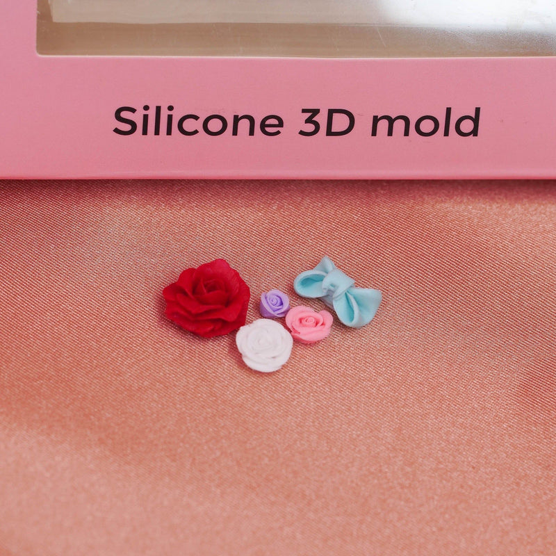 Red Iguana LLC 3D Silicone Mold Nail Art Rosy Brown