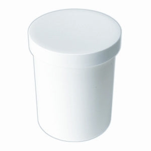 BERRY GLOBAL Plastic Ointment Jars with Molded White Caps (12 x 0.5 oz) Refillable Storage Containers White Smoke