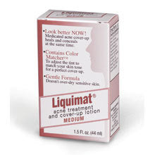 Liquimat Liquimat Acne Treatment and Cover-Up Lotion - 4% Sulfur Formula, 1.5 oz Face Makeup White Smoke