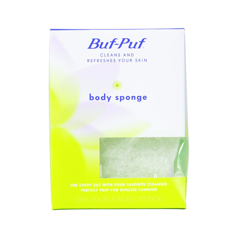 Buf-Puf Buf-Puf Double-Sided Body Sponge Bath & Body White Smoke