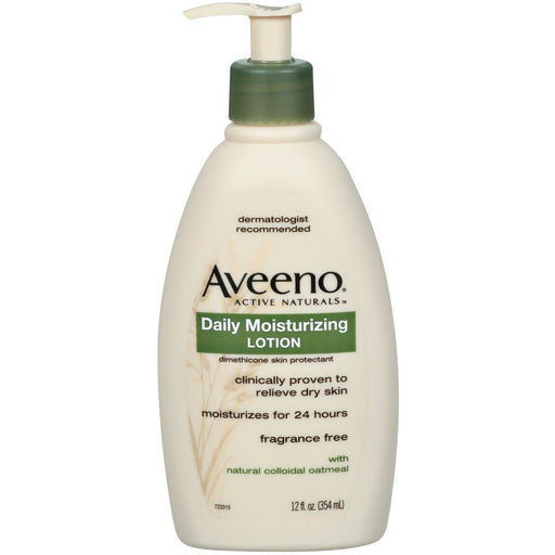 Aveeno Aveeno Active Naturals Daily Moisturizing Lotion Pump 12 Oz Moisturizing Lotion White Smoke