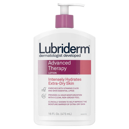 Lubriderm Lubriderm Advanced Therapy Daily Moisturizing Lotion with Pro-Ceramide, Vitamin E & B5 - 16 fl oz Pump Lotion & Moisturizer Lavender