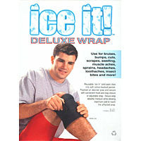 Battle Creek Equipment Ice It! Cold Comfort Therapy Gel Pack with Elastic Strap, 6" x 9", Reusable Cold Compress Hot & Cold Therapies White Smoke