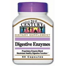21st Century 21st Century Digestive Enzymes, 60 Capsules Vitamins & Supplements White Smoke
