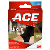 ACE Ace Size L/XL Compression Ankle Support Supports & Braces White Smoke