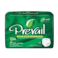 Prevail Prevail Maximum Absorbency Unisex Underwear, Small/Medium, 72 Count (4 Packs of 18) Underwear Forest Green