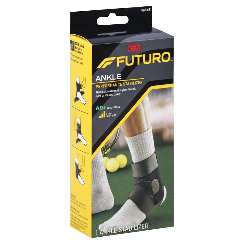 Futuro Futuro Sport Adjustable Deluxe Ankle Stabilizer Supports & Braces White Smoke