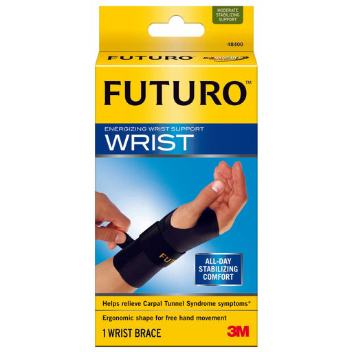 Futuro FUTURO Energizing Wrist Support, Left Hand, Large/X-Large, Moderate Stabilizing Support Supports & Braces Gold