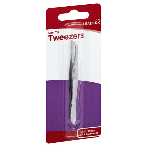 Leader Leader Slant Tip Tweezers, Professional Precision for Brows, 1 Count Personal Care Dark Slate Blue