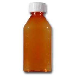 Centor 3oz Amber Plastic Bottles with 200ct Caps Science & Laboratory Saddle Brown