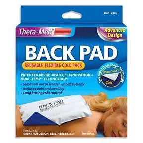 Thera-Med TheraMed Dual-Temp Cold Pack - Back Pad for Lower Back Pain Relief (1 Count) Hot & Cold Therapies Dark Cyan