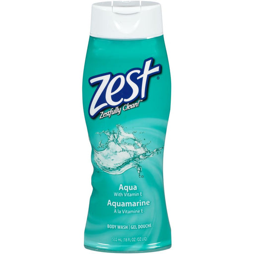 Zest Zest Aqua With Vitamin E Refreshing Body Wash, 18 Fl Oz Body Wash White Smoke