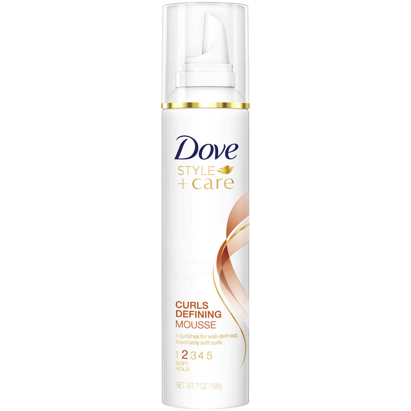 Dove Dove Nourishing Curls Defining Mousse Soft Hold 7oz Hair Care White Smoke