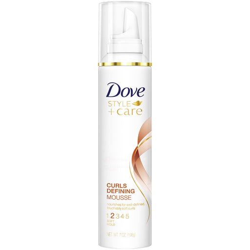 Dove Dove Nourishing Curls Defining Mousse Soft Hold 7oz Hair Care White Smoke