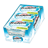 Trident Trident White Sugar Free Gum – Wintergreen Flavor – 9 Packs of 16 Pieces (144 Total Pieces) Candy & Chocolate Black