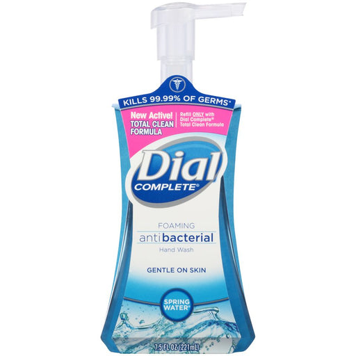 Dial Dial Antibacterial Foaming Hand Wash, Spring Water, 7.5 fl oz Liquid Hand Soap White Smoke
