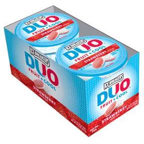 Ice Breakers Ice Breakers Duo Strawberry Sugar-Free Mints, 1.3 oz Tins, 8 Count Box Candy & Chocolate White Smoke