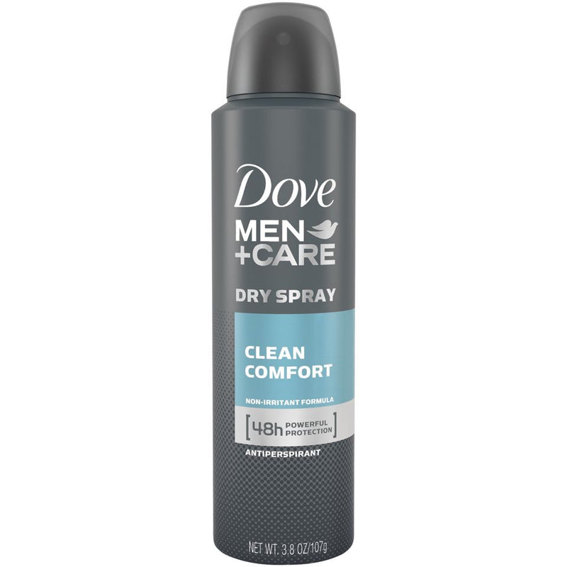 Dove Dove Men + Care Dry Spray Antiperspirant, Clean Comfort 3.8 Oz Deodorant & Anti-Perspirant Dim Gray