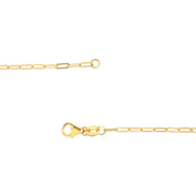 Bids.com Unisex Solid 14K Yellow Gold 1.5mm Paperclip Chain Necklace - 18 Inches Necklaces White Smoke Yellow.Gold / 18,White.Gold / 18,Rose.Gold / 18